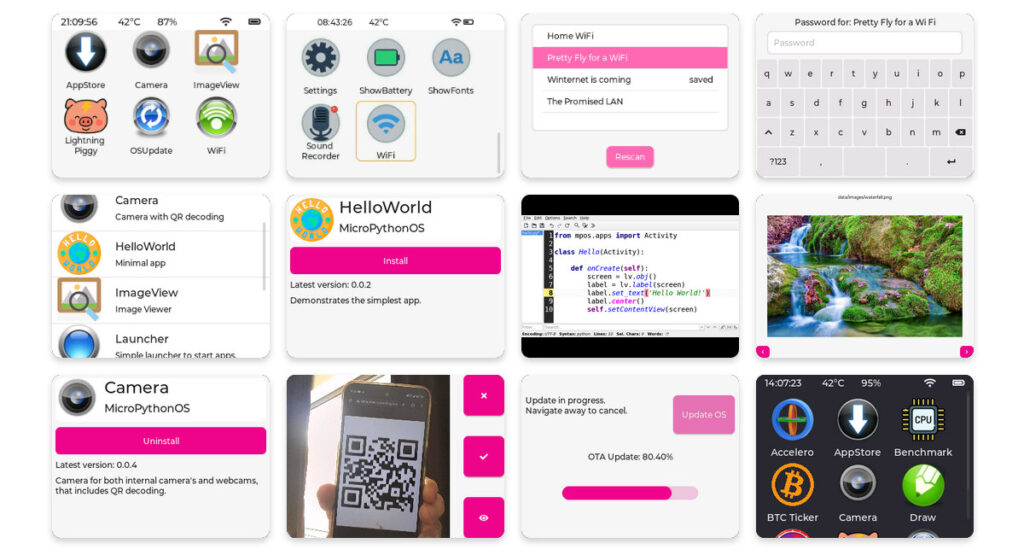MicroPythonOS graphical operating system delivers Android-like user experience on microcontrollers